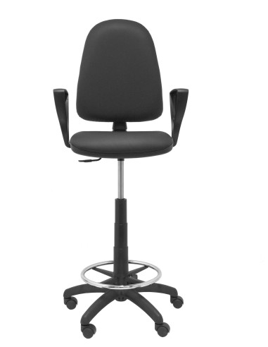 TABURETE AYNA BRAZOS SIMILPIEL NEGRO T04CPSPNEBGOLF