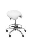 TABURETE ALATOZ SIMILPIEL BLANCO T16SPBL