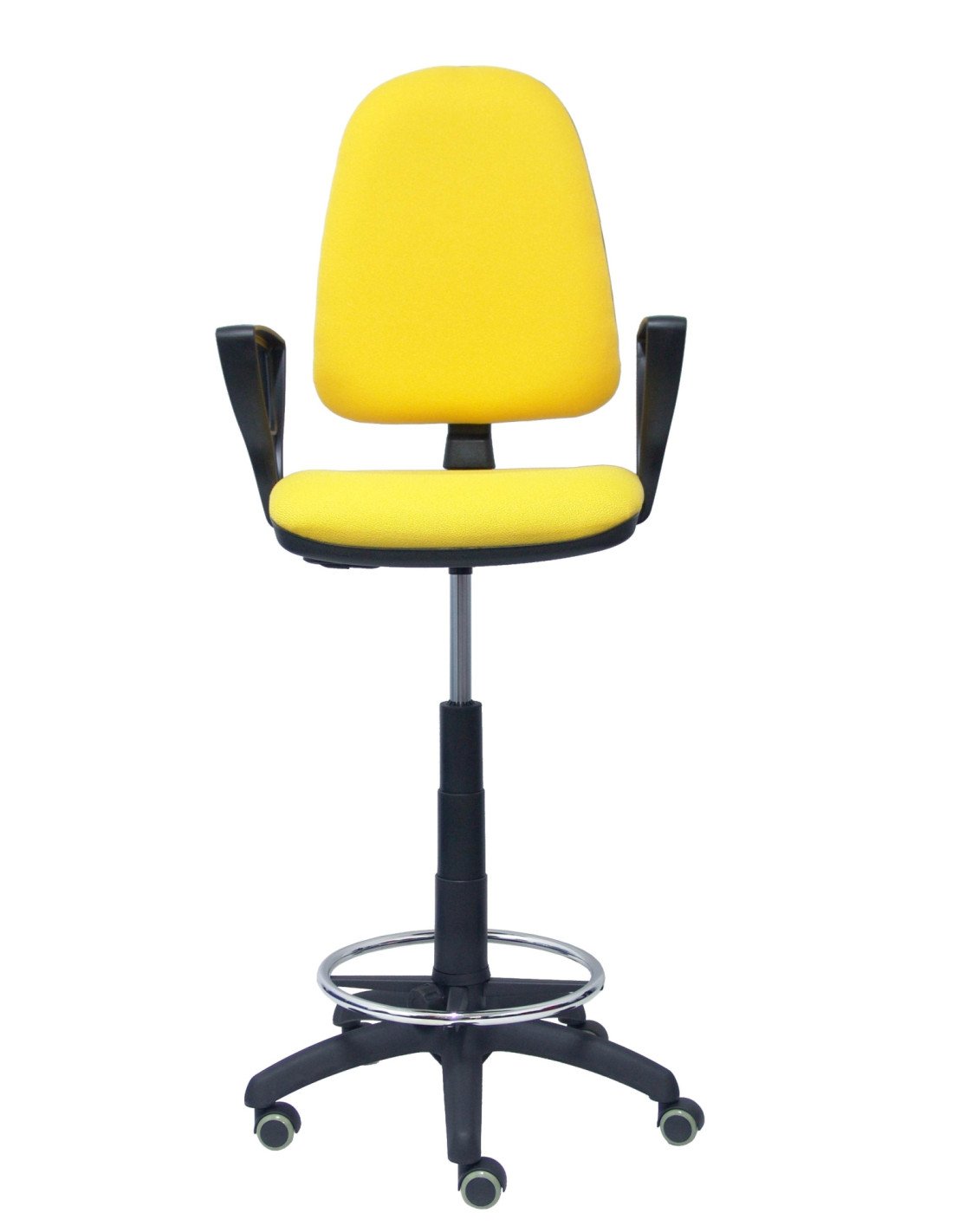 TABURETE AYNA BRAZOS FIJOS RUEDAS DE PARQUE BALI AMARILLO T04CPBALI100BGOLFRP