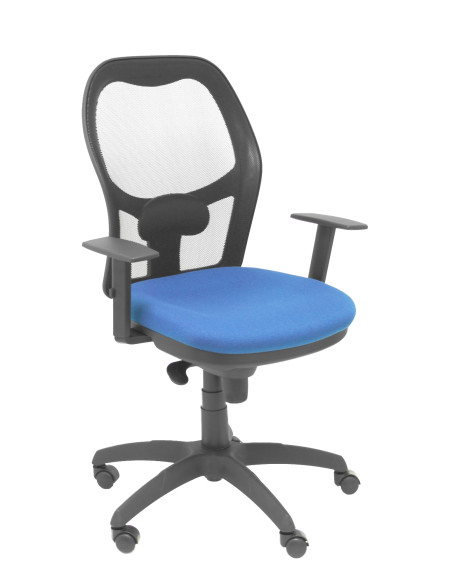 SILLA JORQUERA MALLA NEGRO ASIENTO BALI AZUL MARINO 15SNBALI200