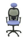 SILLA JORQUERA MALLA NEGRO CABECERO FIJO ASIENTO BALI AZUL 15SNBALI261C