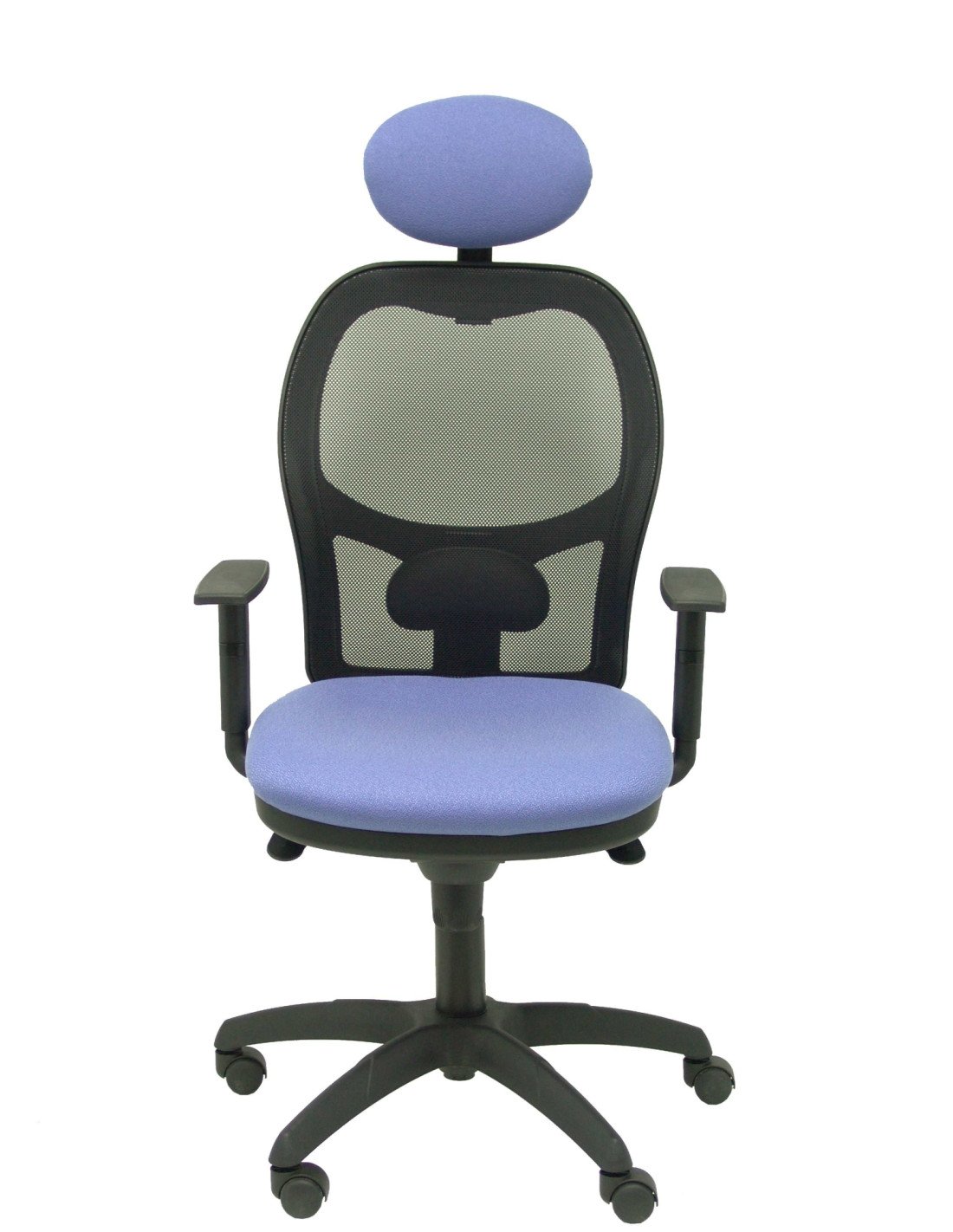 SILLA JORQUERA MALLA NEGRO CABECERO FIJO ASIENTO BALI AZUL 15SNBALI261C