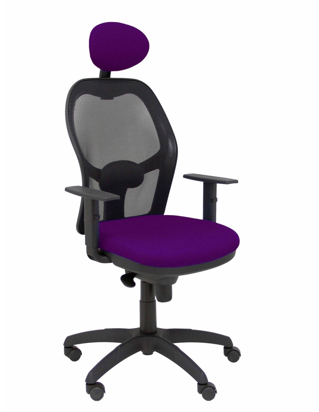 SILLA JORQUERA MALLA NEGRO CABECERO FIJO ASIENTO BALI MORADO 15SNBALI760C