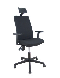 SILLA LEZUZA ARAN BRAZOS REGULABLES CABECERO NEGRO 322NECC
