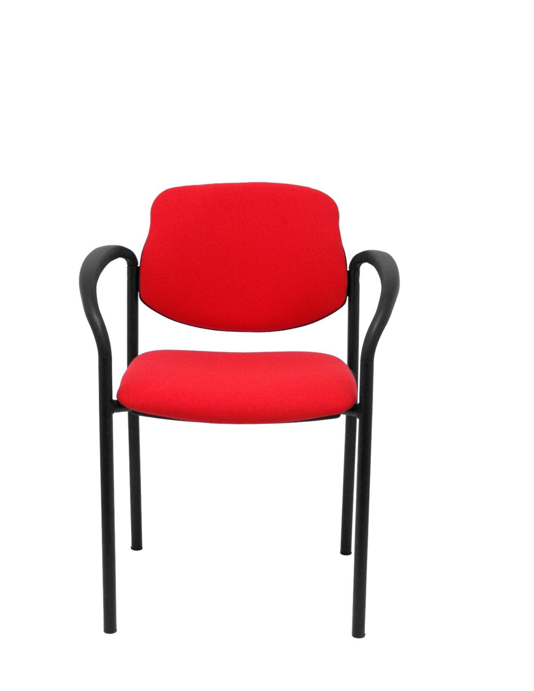 SILLA FIJA VILLALGORDO CHASIS BRAZOS NEGRO BALI ROJO 27NBALI350CB