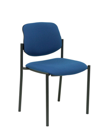 SILLA FIJA VILLALGORDO CHASIS NEGRO BALI AZUL MARINO 27NBALI200