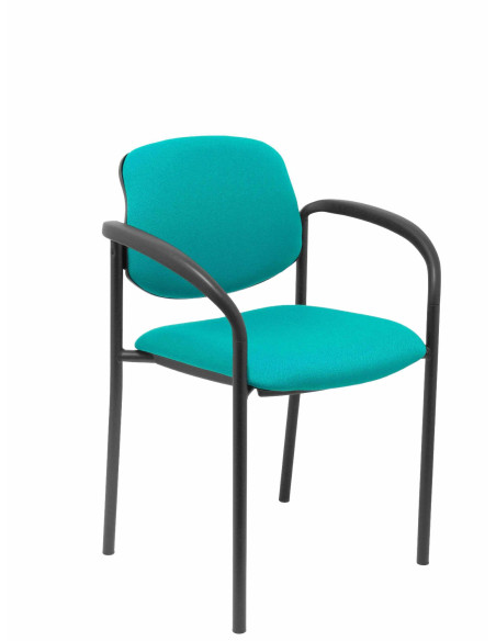 SILLA FIJA VILLALGORDO CHASIS NEGRO BRAZOS BALI VERDE 27NBALI39CB