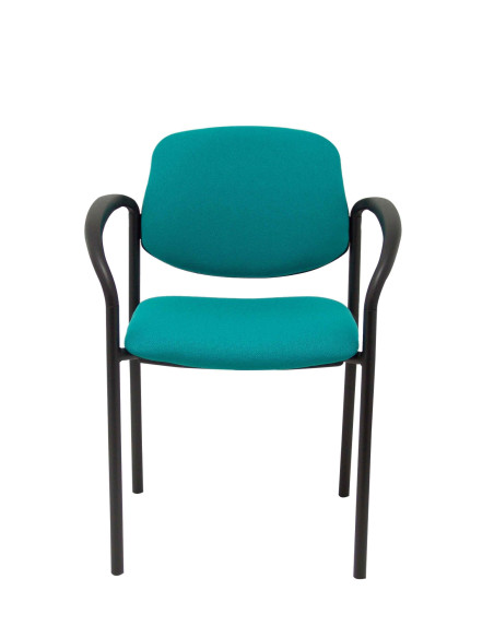 SILLA FIJA VILLALGORDO CHASIS NEGRO BRAZOS BALI VERDE 27NBALI39CB