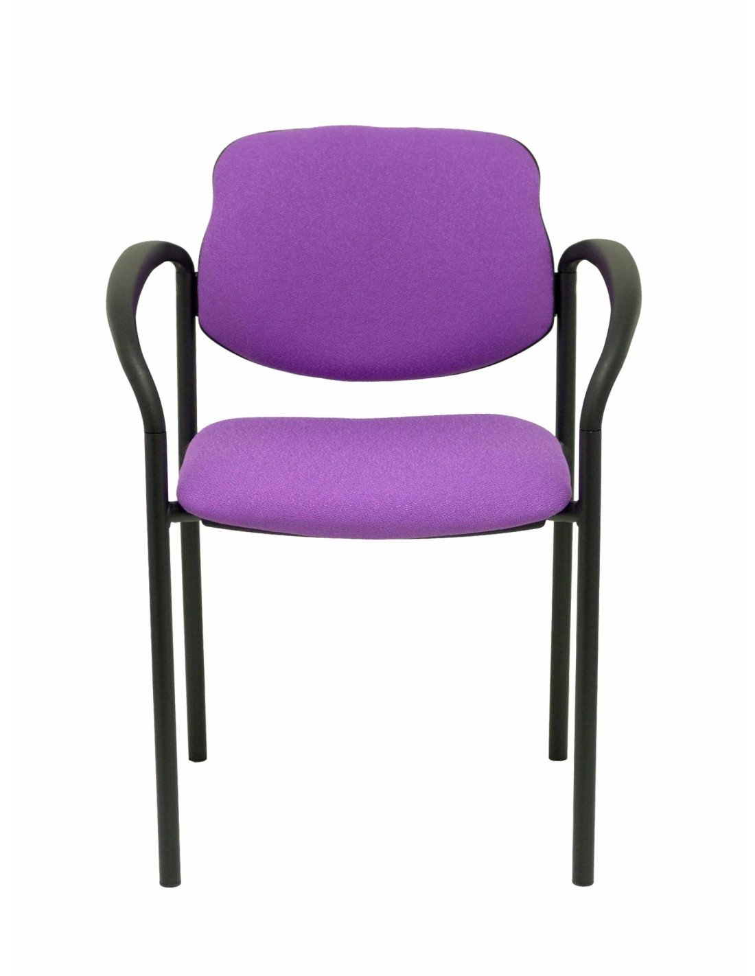 SILLA FIJA VILLALGORDO NEGRO CON BRAZOS BALI LILA 27NBALI82CB