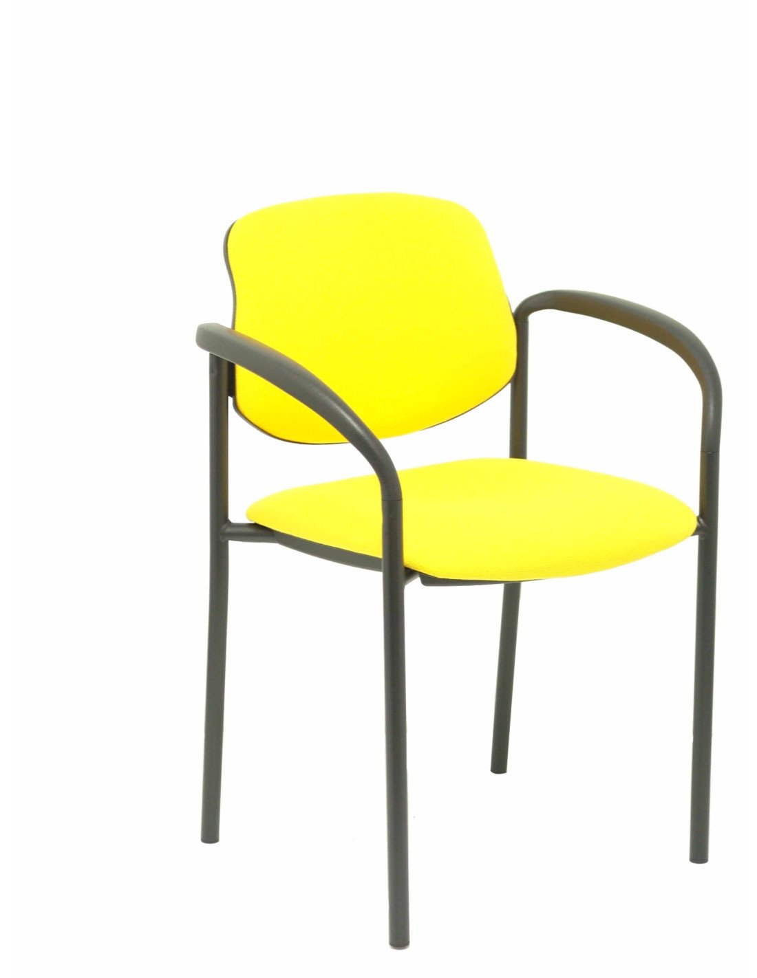SILLA FIJA VILLALGORDO CHASIS NEGRO BRAZOS BALI AMARILLO 27NBALI100CB