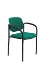 SILLA FIJA VILLALGORDO CHASIS NEGRO BRAZOS BALI VERDE 27NBALI456CB