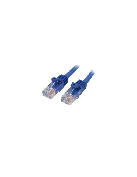 StarTech.com Cable de Red de 0,5m Azul Cat5e Ethernet RJ45 sin Enganches
