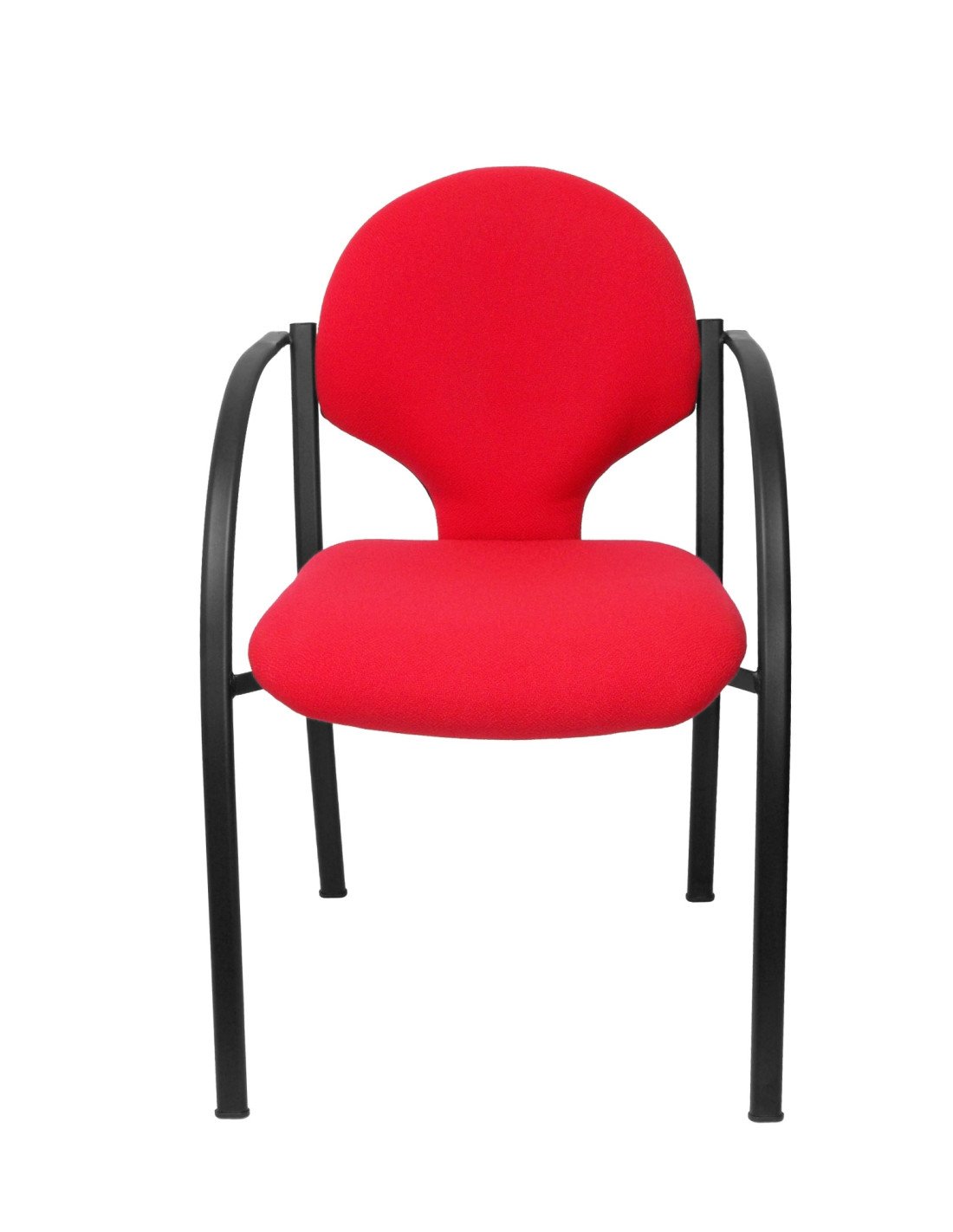 PACK 2 SILLAS HELLIN CHASIS NEGRO BALI ROJO PACK220NBALI350