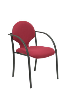 PACK 2 SILLAS HELLIN CHASIS NEGRO BALI ROJO PACK220NBALI933