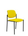 SILLA FIJA VILLALDIEGO CHASIS NEGRO SIMILPIEL AMARILLO 27NSPAM