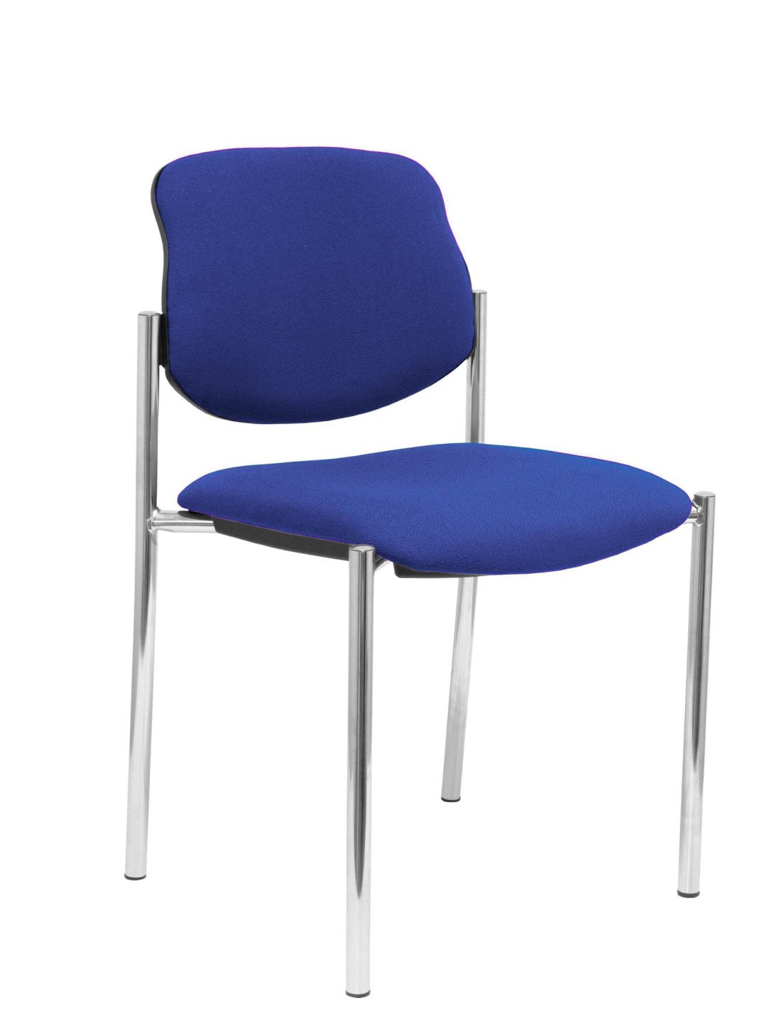 SILLA FIJA VILLALGORDO CHASIS CROMO BALI AZUL 27CRBALI229