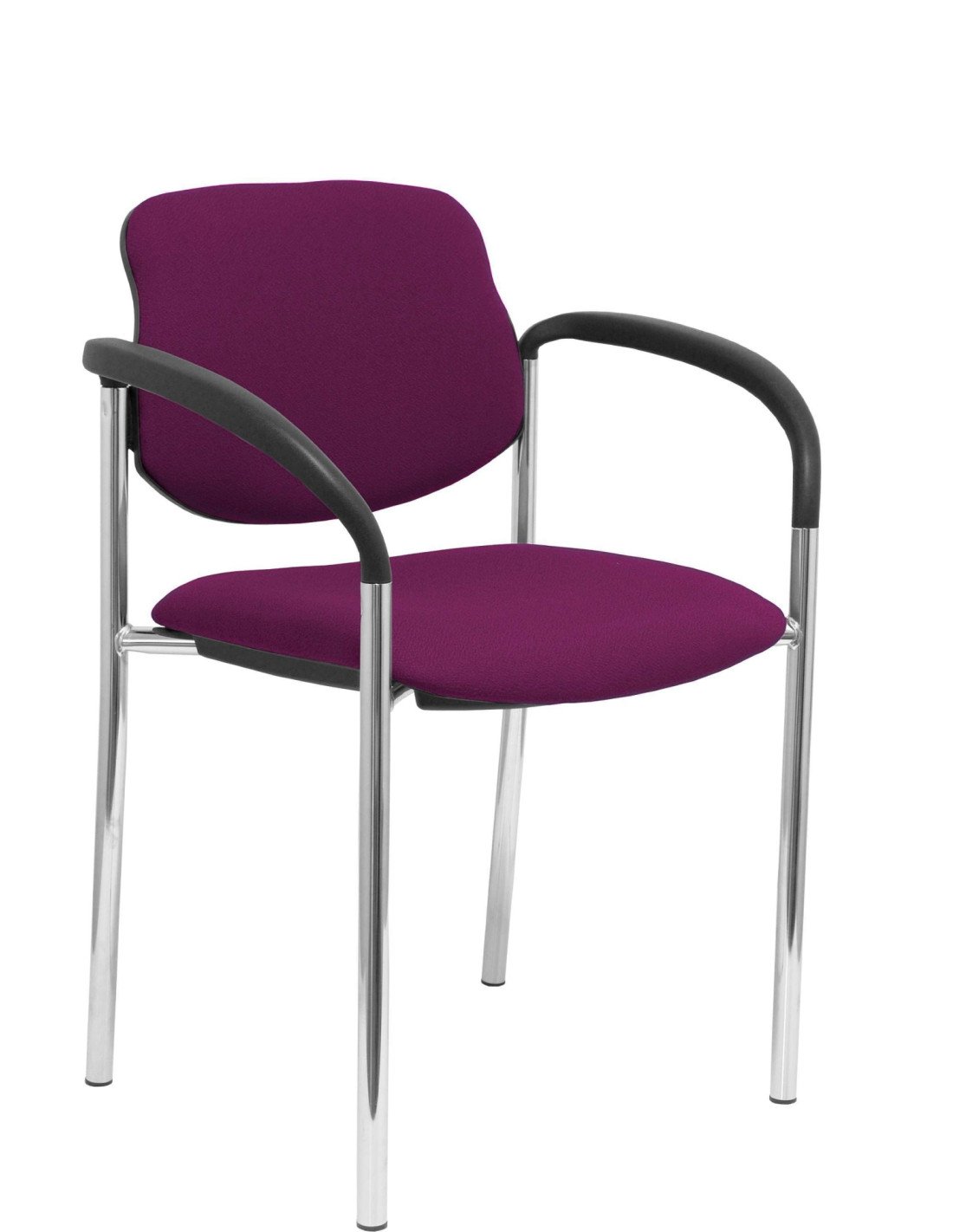 SILLA FIJA VILLALGORDO CHASIS BRAZOS CROMO BALI MORADO 27CRBALI760CB