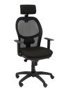SILLA JORQUERA MALLA NEGRO CABECERO REGULABLE ASIENTO BALI NEGRO 15SNBALI840CRG