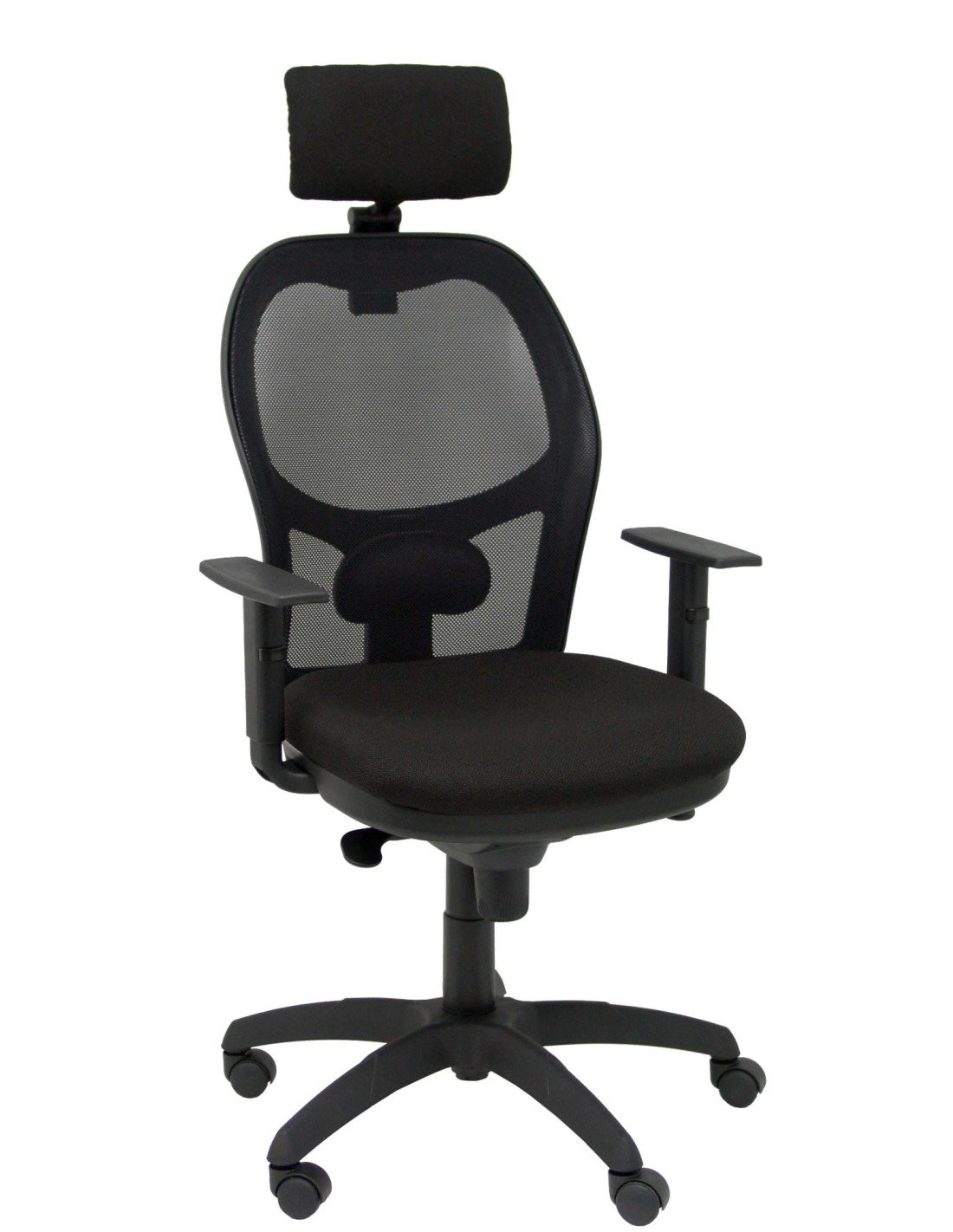 SILLA JORQUERA MALLA NEGRO CABECERO REGULABLE ASIENTO BALI NEGRO 15SNBALI840CRG