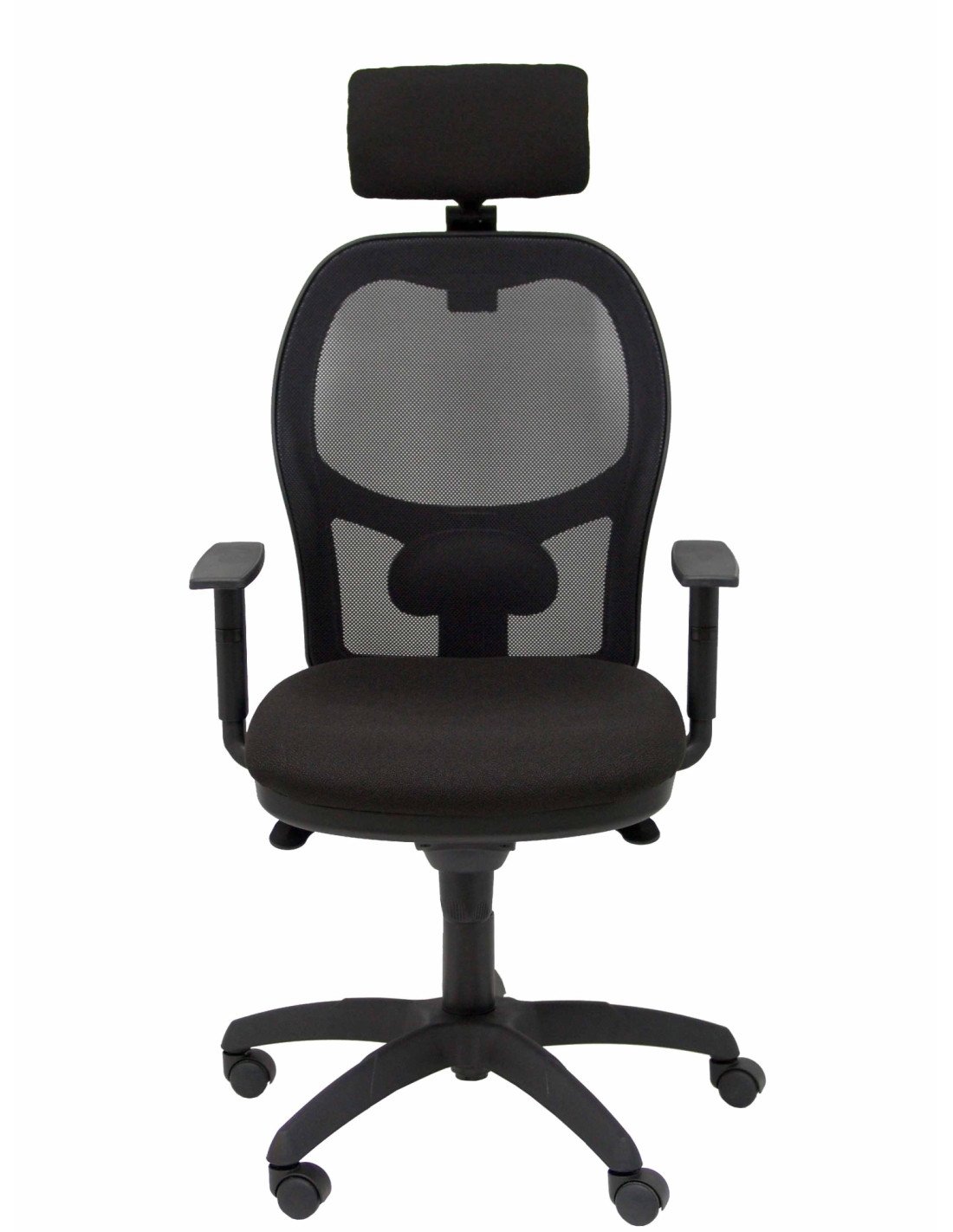 SILLA JORQUERA MALLA NEGRO CABECERO REGULABLE ASIENTO BALI NEGRO 15SNBALI840CRG