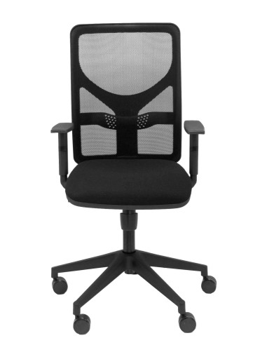 SILLA MOTILLA MALLA NEGRO BRAZO REGULABLE ASIENTO BALI NEGRO 21SBALI840B10