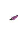 StarTech.com Adaptador Conversor PS/2 MiniDIN a USB para Teclado - PS/2 Hembra - USB A Macho - Violeta