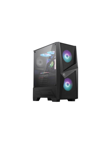 MSI MAG Forge 100M Midi Tower Negro, Transparente