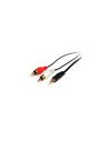 StarTech.com Cable Adaptador de Mini-Jack a RCA 91cm - Jack 3,5mm Macho - 2xRCA Macho - 0.92m Negro