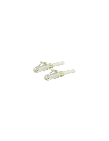 StarTech.com Cable de Red Ethernet Cat6 Snagless de 3m Blanco - Cable Patch RJ45 UTP - N6PATC3MWH