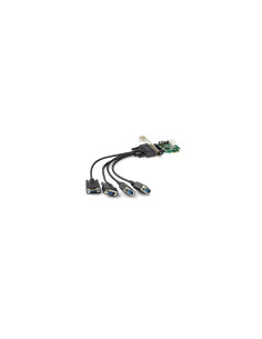 StarTech.com Tarjeta PCI Express Serie de 4 Puertos RS232 UART 16950