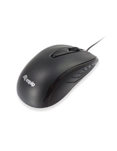 Equip 245107 ratón Oficina Ambidextro USB tipo A Óptico 1000 DPI