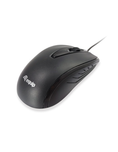 Equip 245107 ratón Oficina Ambidextro USB tipo A Óptico 1000 DPI