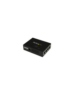 StarTech.com Inyector de Alimentación PoE Power over Ethernet Midspan 4 Puertos Gigabit RJ45 de Pared - 802.3 at af