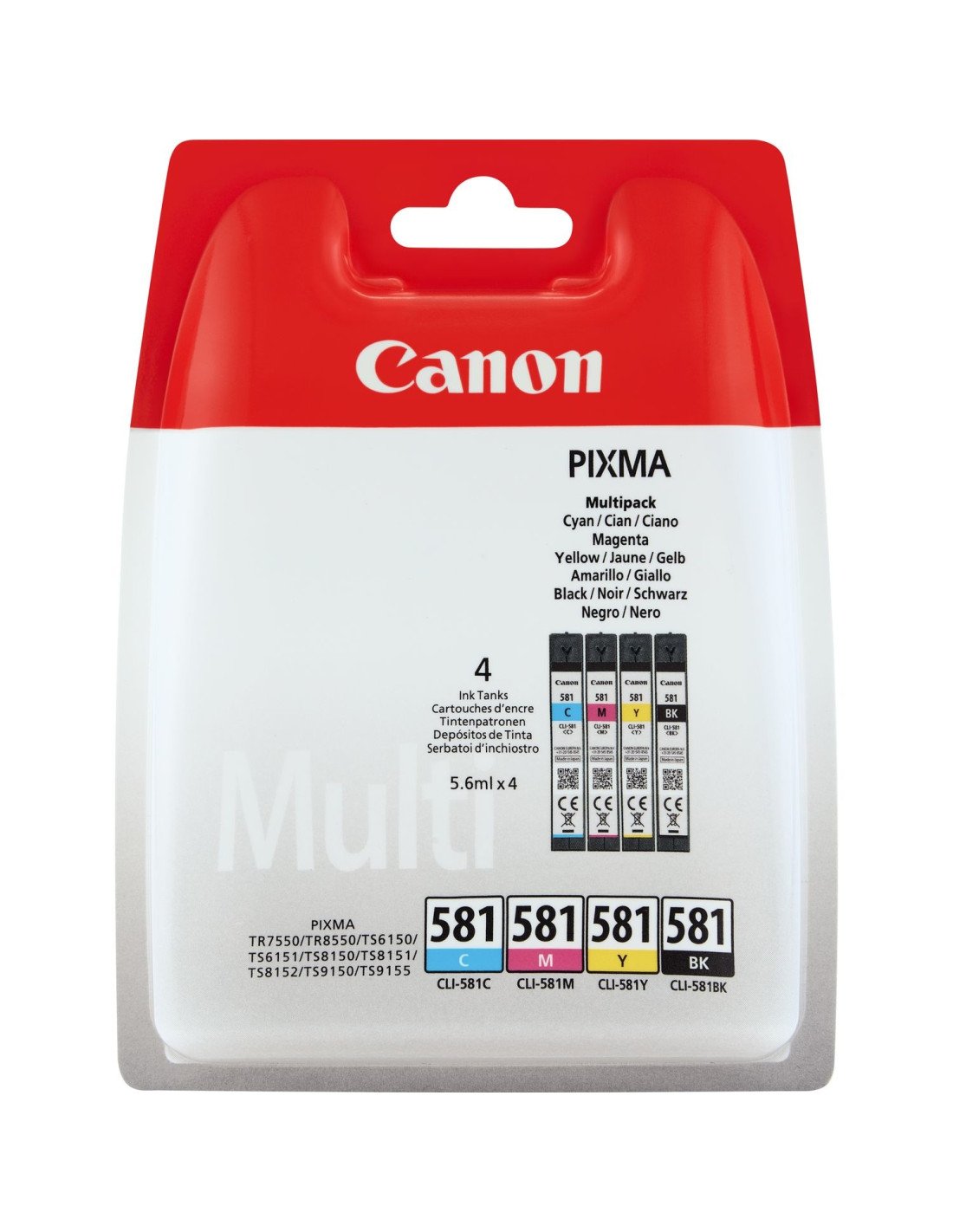 Cartucho canon tr7550 cli 581 multipack 2106C005
