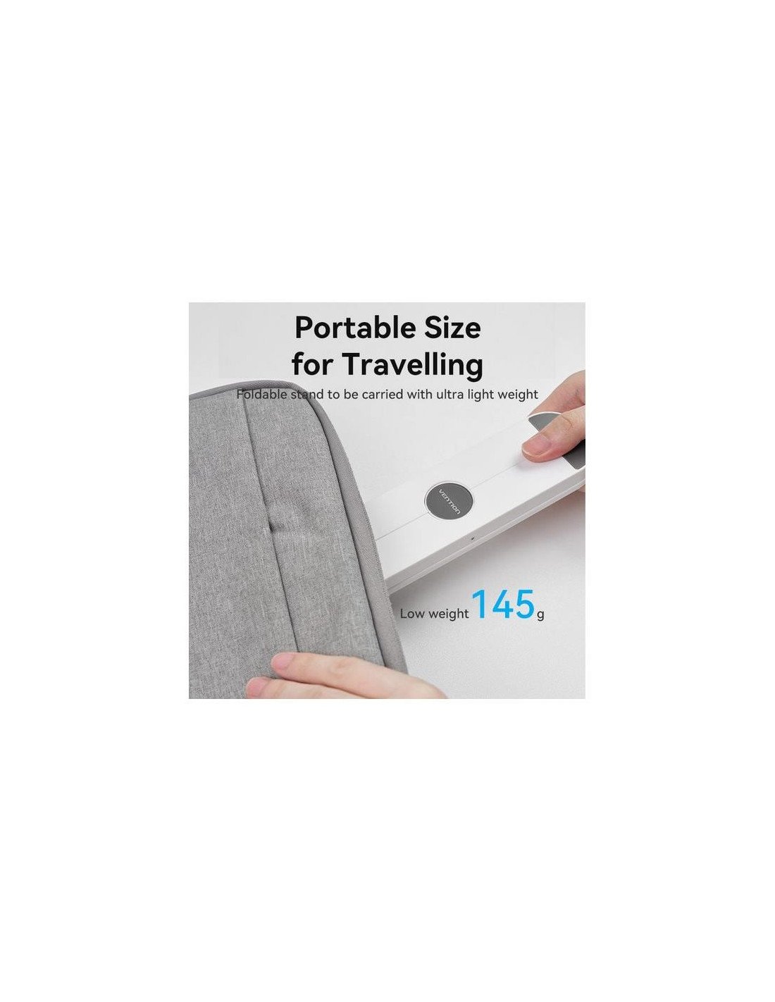 SOPORTE VENTION SOBREMESA PARA NOTEBOOK/TABLET HASTA 17.3 REG.ALTURA WHITE