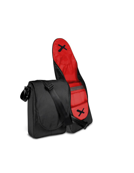 Bandolera phoenix para portatil hasta 14p negro PHAMSTERDAM