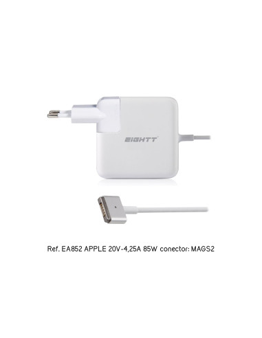 Eightt Cargador Especifico Compatible con APPLE 20V-4,25A 85W MAGSAFE2 Tip T