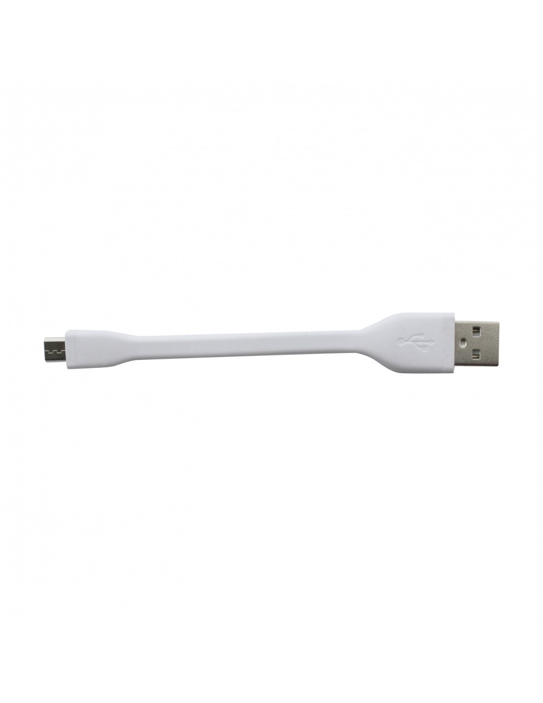 cable phoenix usb-a macho a micro usb-a macho 5pines 10cm corto acabo en silicona blanco PHCABLEUSBAMICRO1