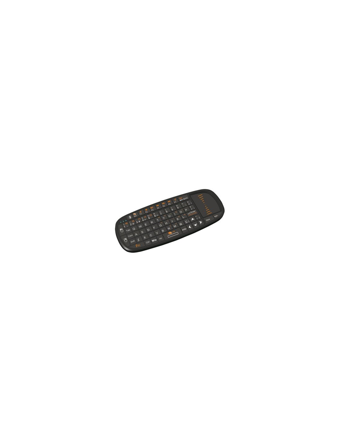 Mini teclado phoenix bluekey presenter bluetooth mini receptor usb con touchpad y puntero laser negro PHBLUKEYPRESENTER