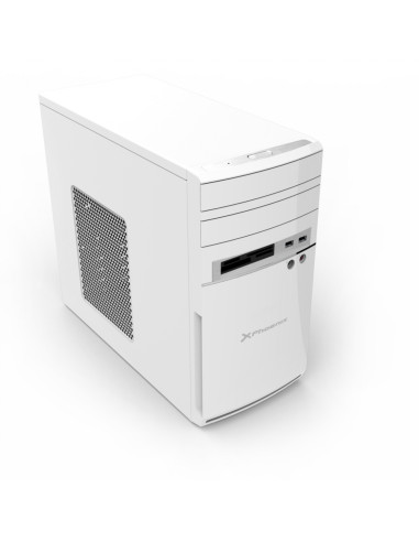 Caja semitorre phoenix micro atx anthracite ventilador 80mm lector de tarjetas blanco PHCAJAMICROATXW