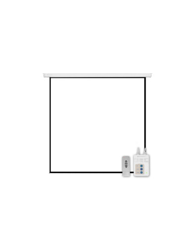Pantalla electrica videoproyector phoenix pared y techo 135p 2.4mx2.4m posicion ajustable carcasa blanca tela super resistente P