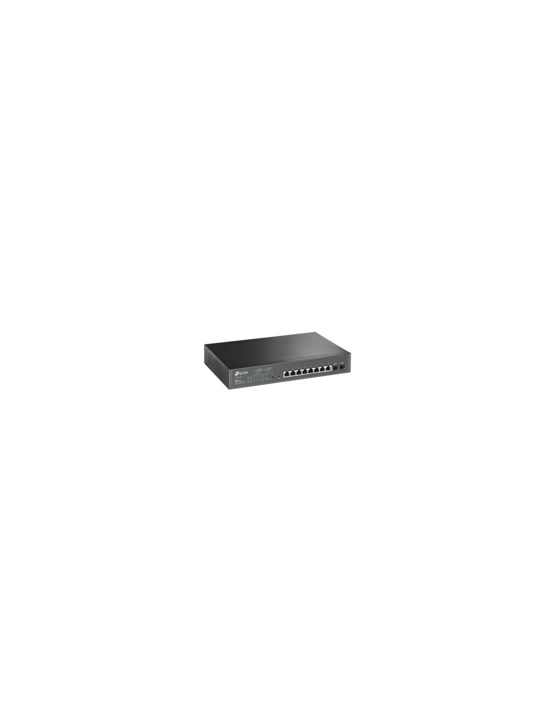 Switch smart tp-link 10 puertos gigabit jetstream poe total 150w qos l2 l3 l4 negro TL-SG2210MP