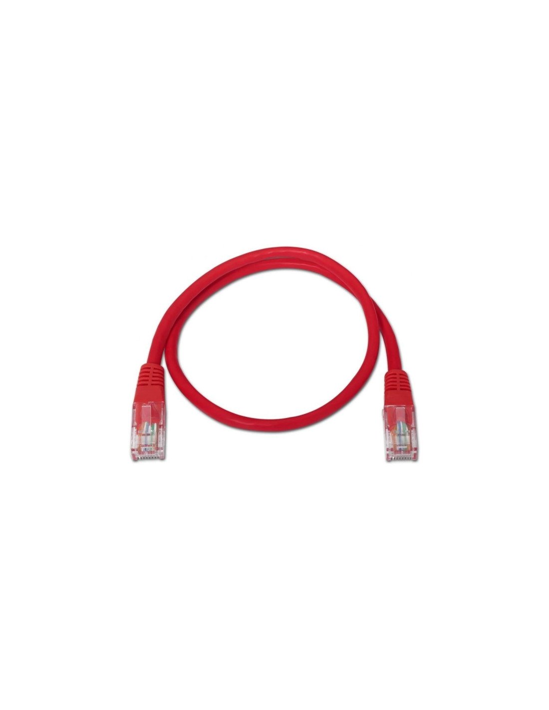 Latiguillo de red aisens rj45 utp cat5e 0.5m rojo A133-0187