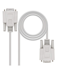 Nanocable 10.14.0203 cable de serie Beige 3 m DB9