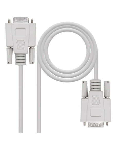 Nanocable 10.14.0203 cable de serie Beige 3 m DB9