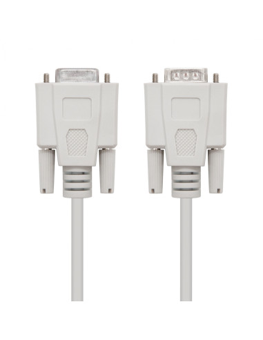 Nanocable 10.14.0203 cable de serie Beige 3 m DB9