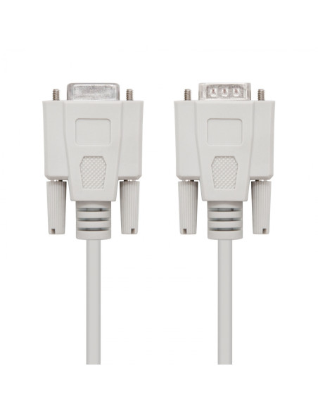 Nanocable 10.14.0203 cable de serie Beige 3 m DB9