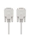 Cable nanocable conectores tipo db9 macho a db9 hembra 3m beige 10.14.0203