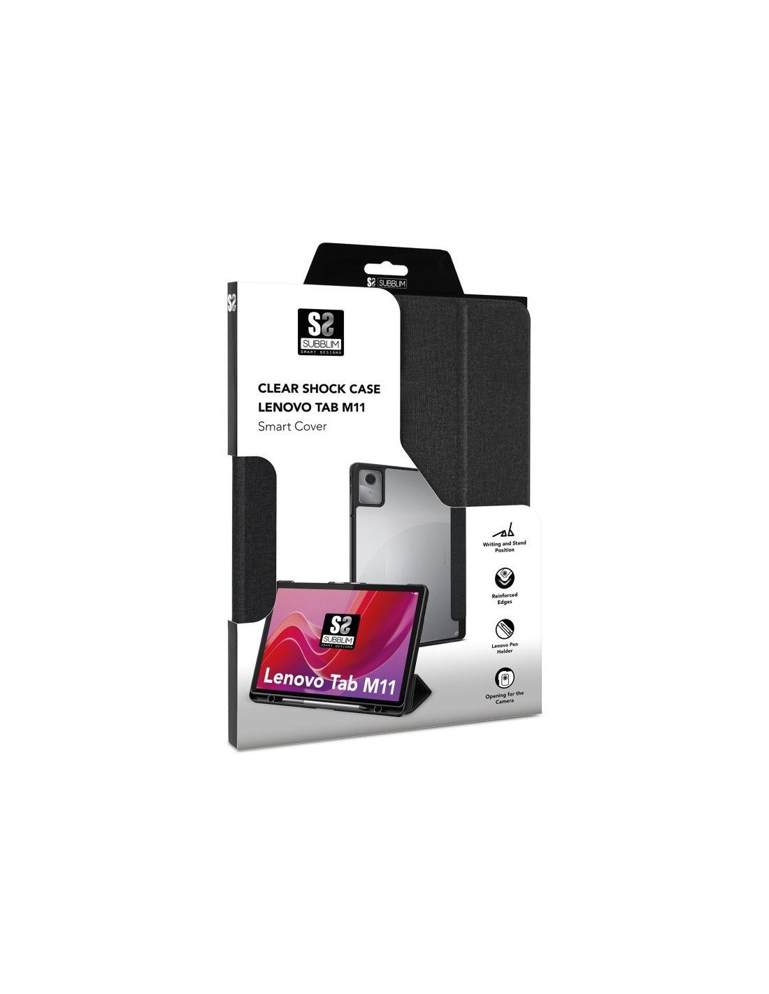 FUNDA SUBBLIM PARA TABLET LENOVO TAB M11 BLACK