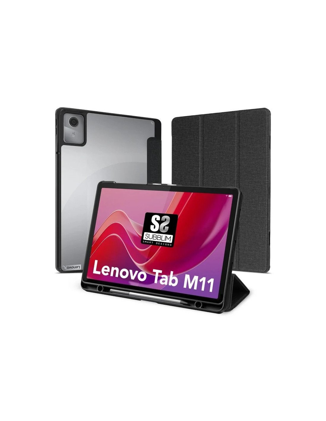FUNDA SUBBLIM PARA TABLET LENOVO TAB M11 BLACK